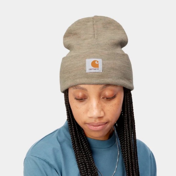 Carhartt Unisex The Acrylic Watch Hat in Ammonite Heather OS NWOT Beanie Knit - Picture 1 of 5